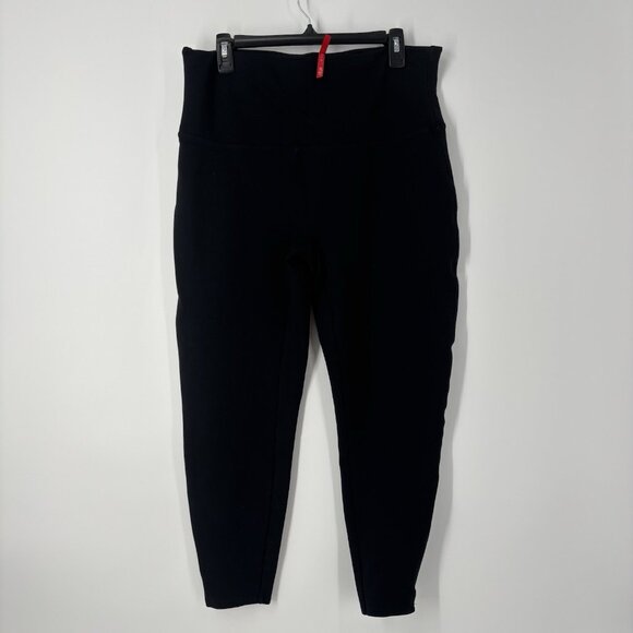 SPANX Ankle Length Ponte Black Leggings High Waist Women's Size 1X 20262R - Picture 2 of 9